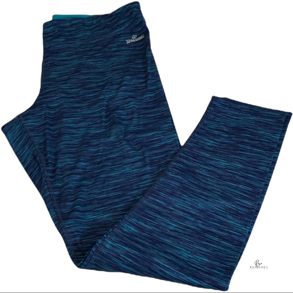 Spaulding Women Large turquoise ankle gym leggings
